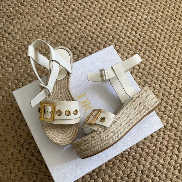 Christian Dior Espadrille Platform Sandal. NIB. 38 eu - Picture 4 of 12